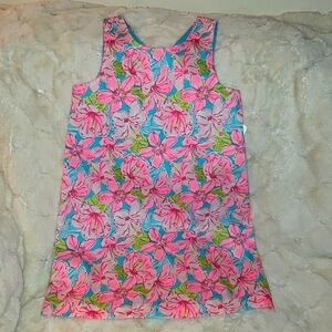 Tommy Bahama Floral dress, pink amd blue, size 8